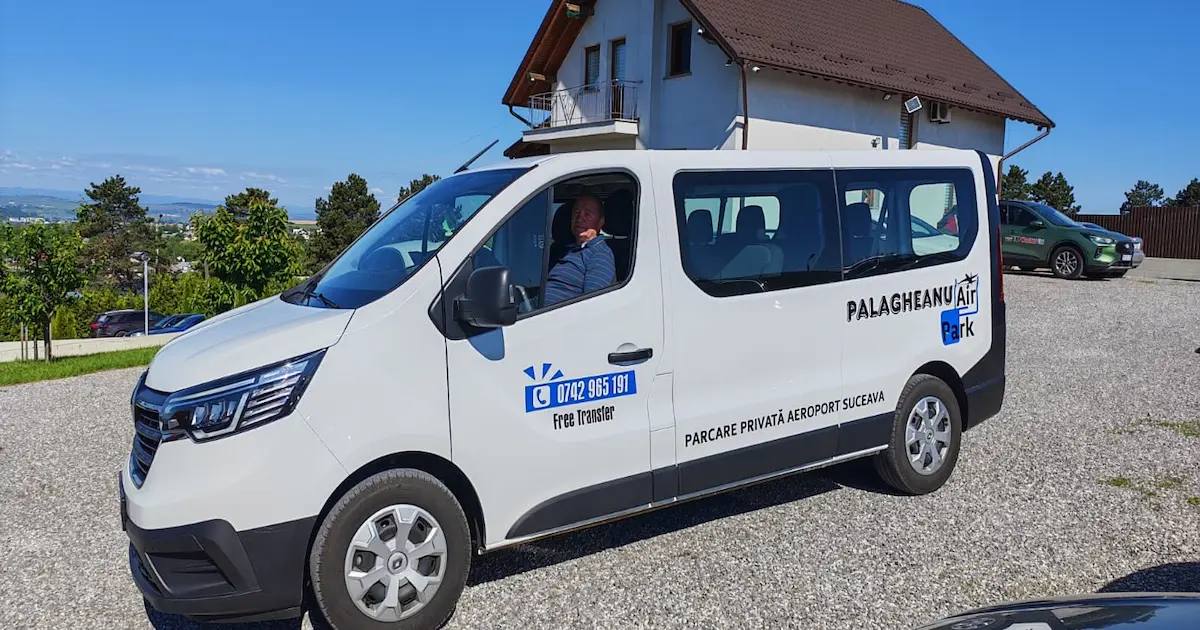 Mircea Palagheanu la parcarea privata Aeroport Suceava